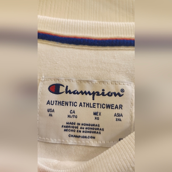 Champion Powerblend Crewneck Pullover Sweatshirt With Ombre Logo  NWT XL - Picture 5 of 6
